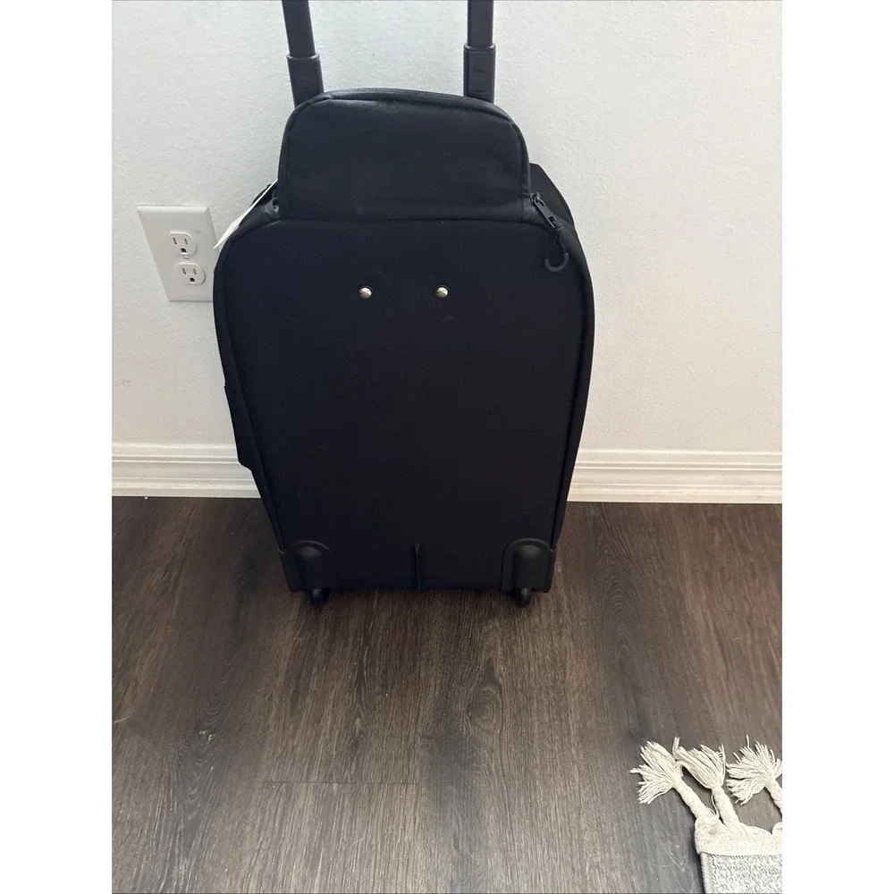 Bugatti Outland Rolling Duffel Travel Bag Black Wheeled Luggage Carry On NEW